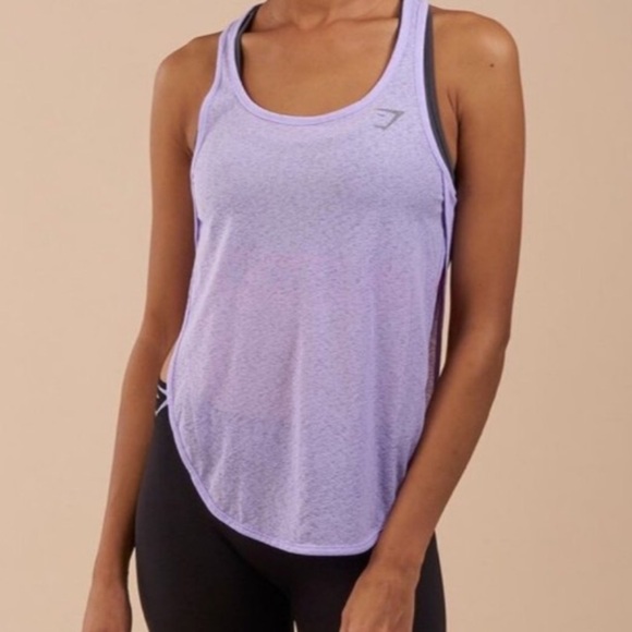 GymShark breeze vest soft lilac purple tank top workout gear XS/SM tank …​ - Picture 1 of 8